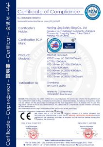CE certificate for ratchet tie down
