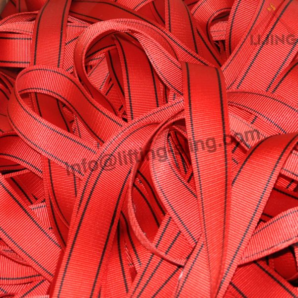 red safety harness belt